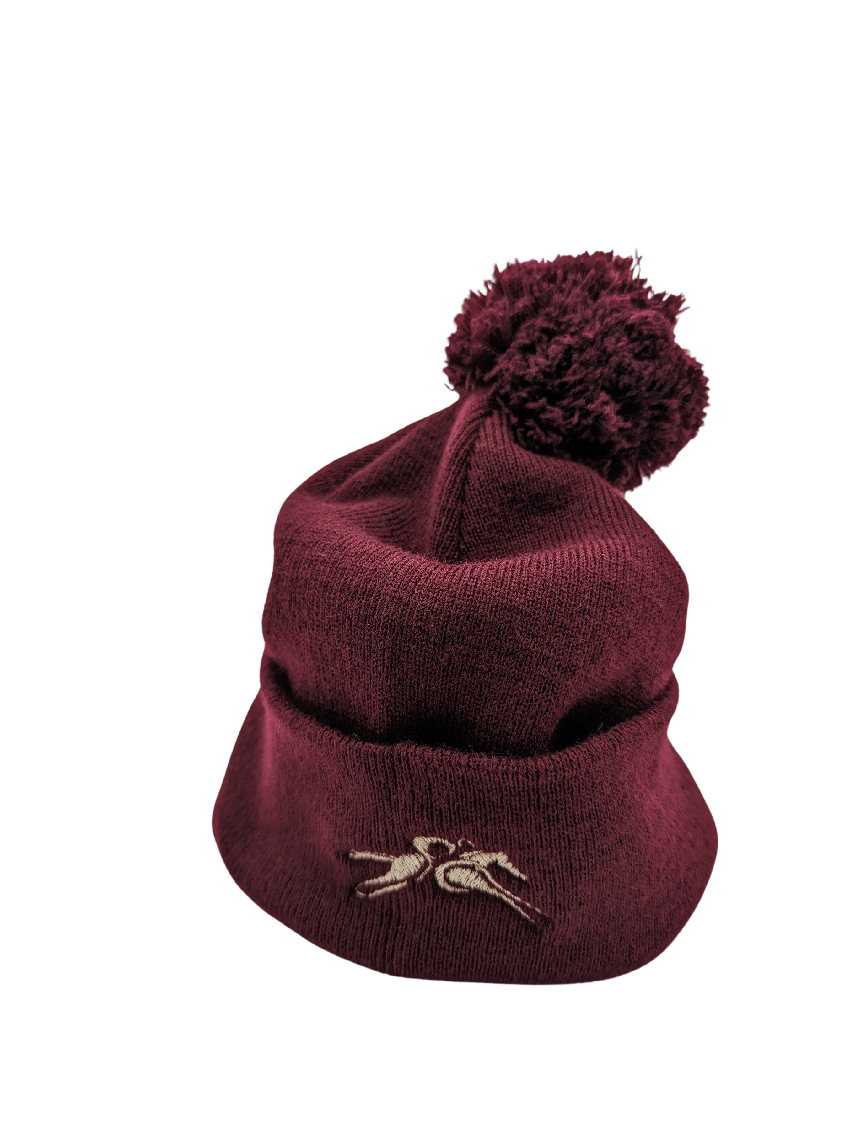 Bobble Hat Burgundy By PC Racewear
