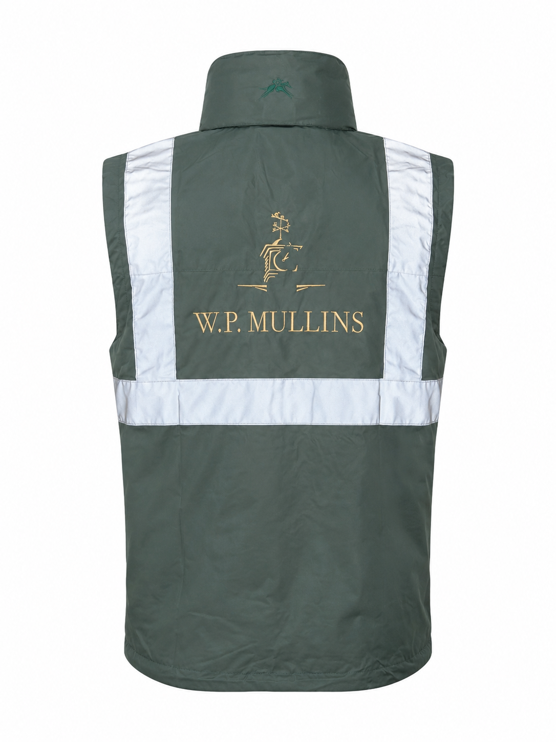 Sleeveless Warmer Green By Wp Mullins Hi Viz Detail