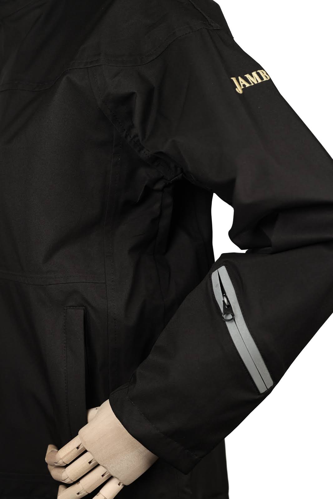 Rider Jacket in Black By Jamb featuring Hi Viz detailing