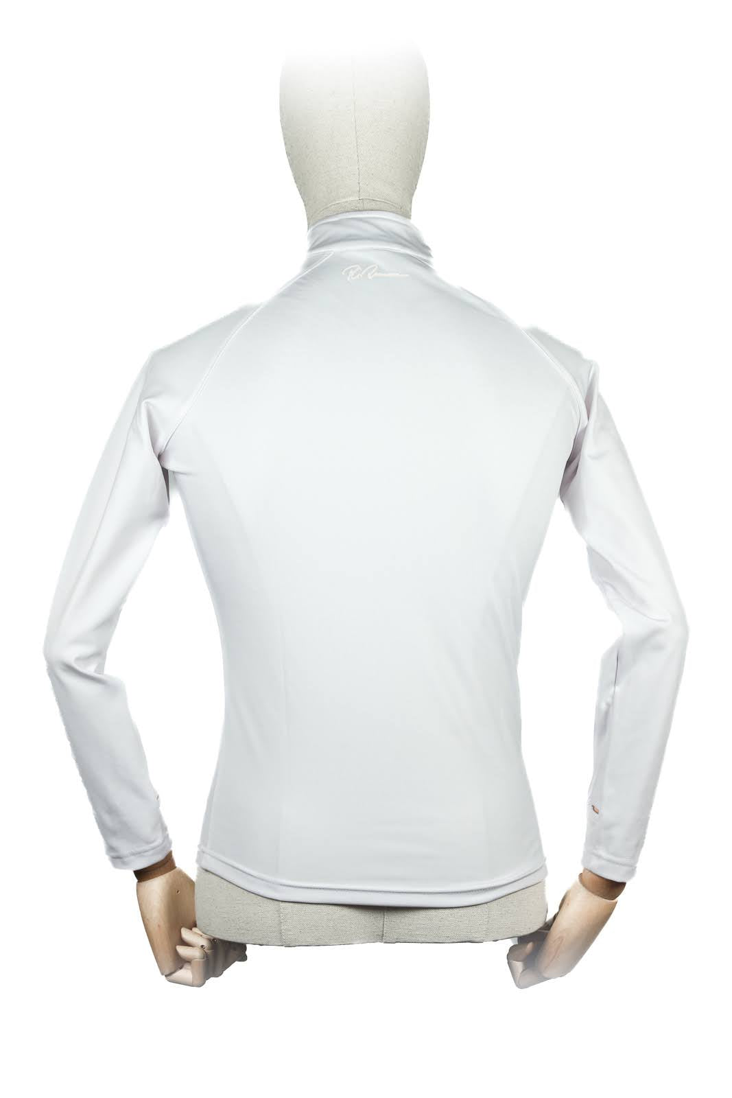 Adults Half Zip Baselayer - Long Sleeve - Signature White