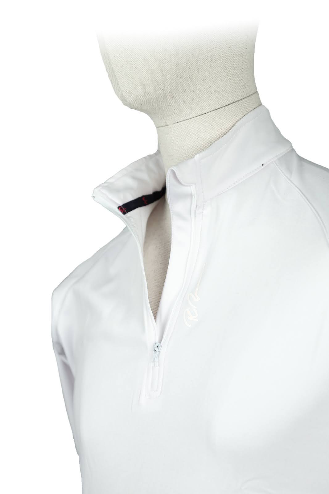 Adults Half Zip Baselayer - Long Sleeve - Signature White