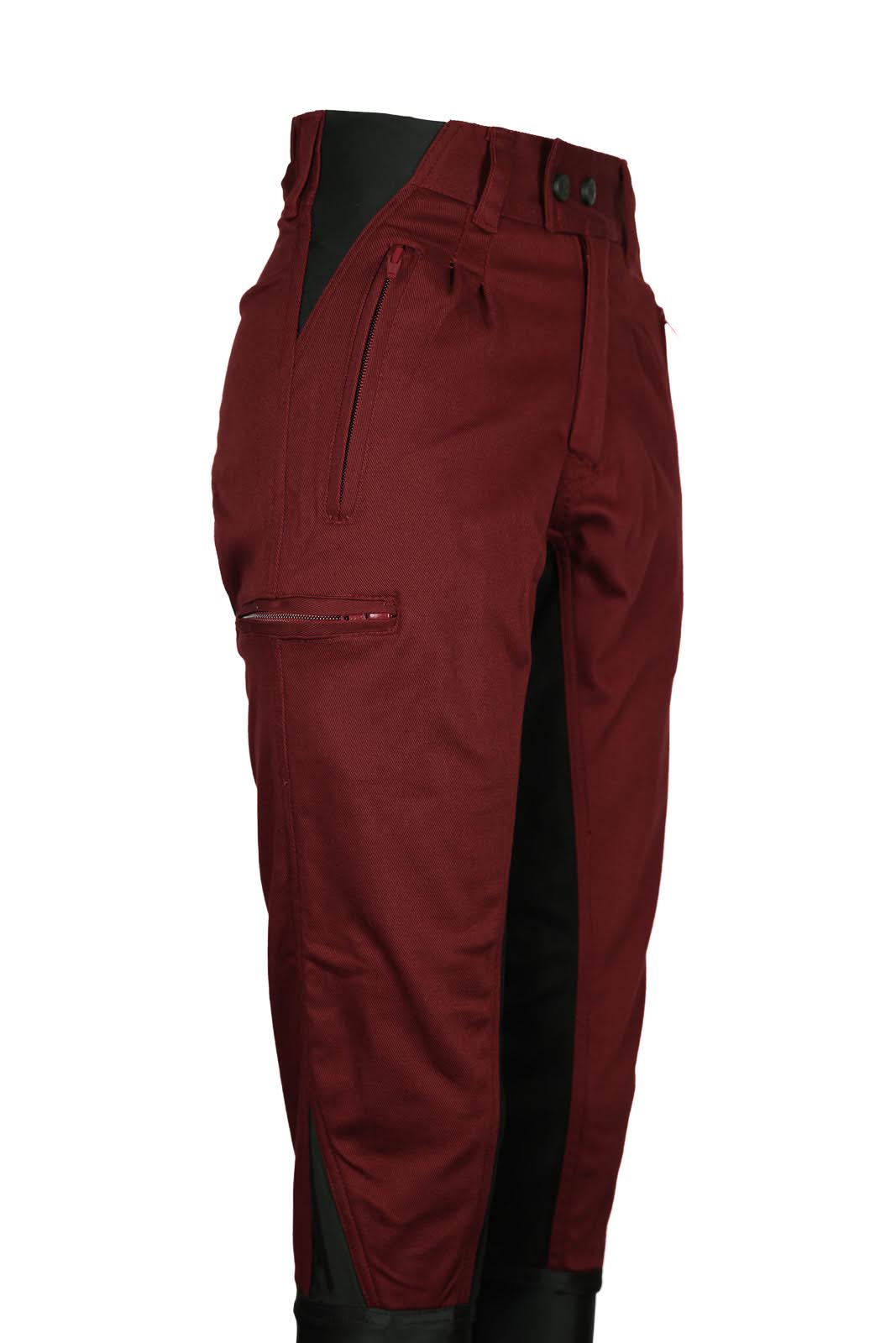 Adults Summer Breeches Duvall 150 - Burgundy