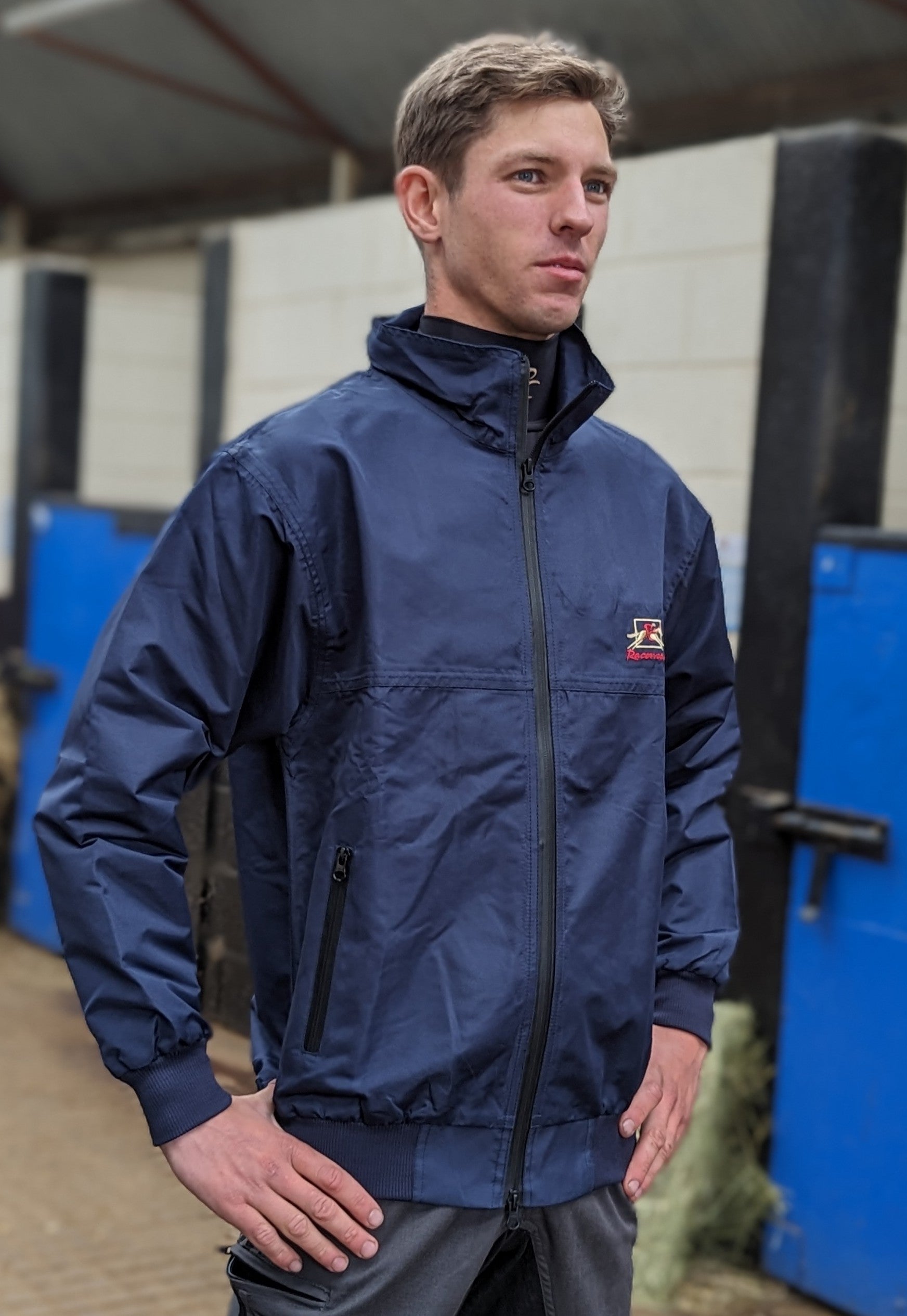 Lightweight Bomber Jacket Navy By Pc Racewear