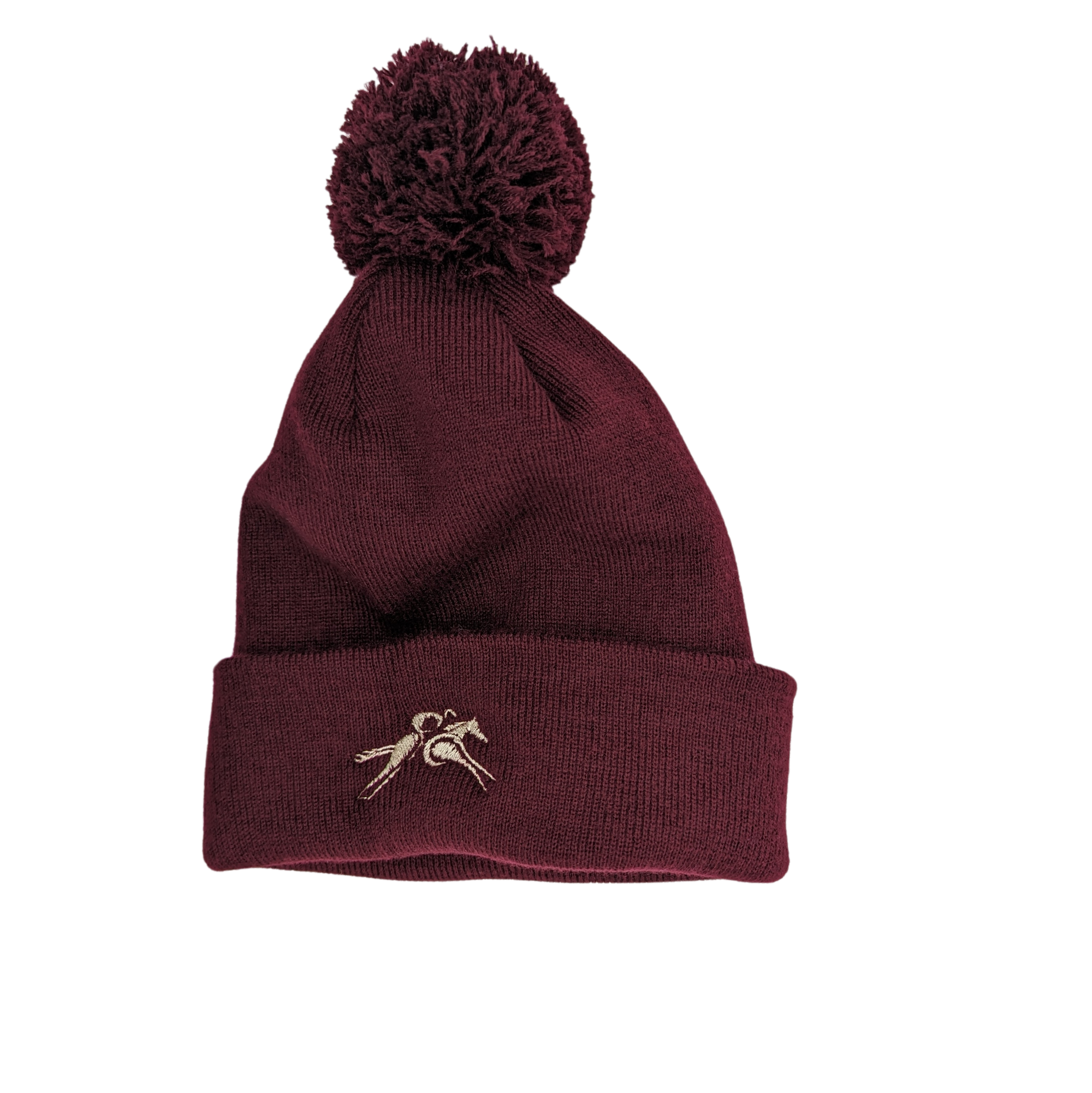 Bobble Hat Burgundy By PC Racewear