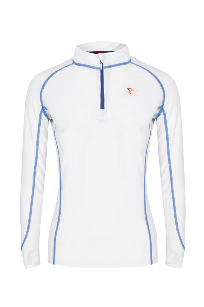 A Little Bit Racey Sprint - Lycra Top - White - PC Racewear