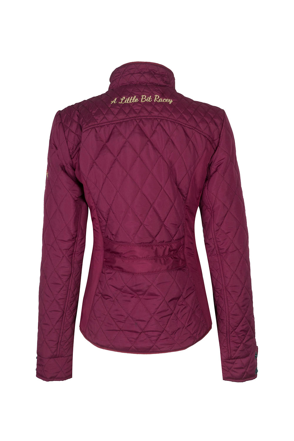 A Little Bit Racey Jacket in Burgundy - Back - PC Racewear