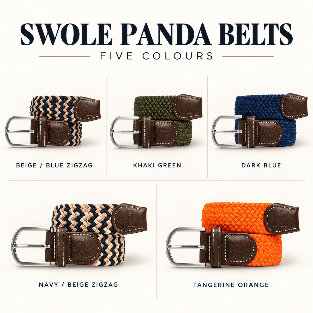 Swole Panda Recycled Woven Belt