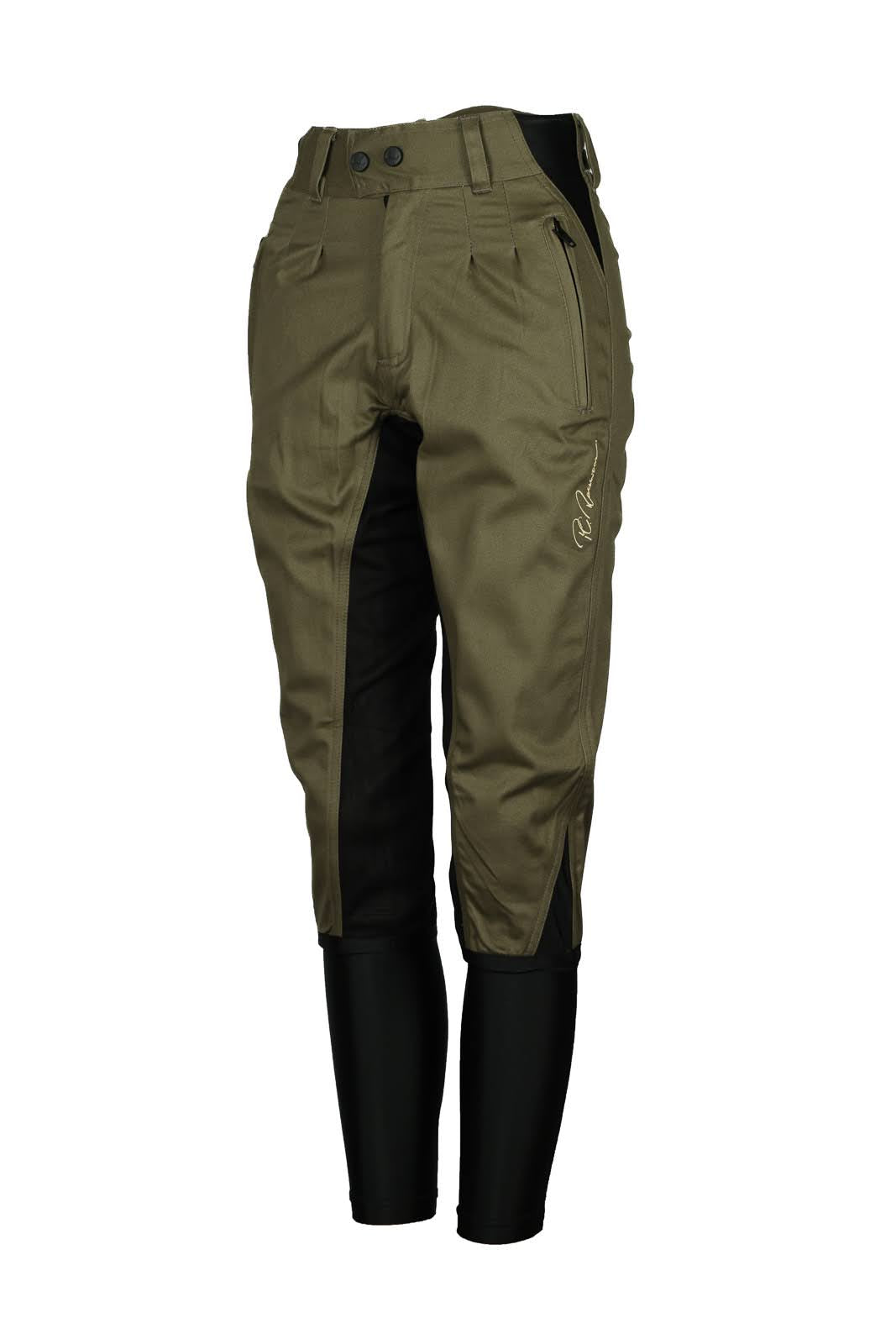 Adults Summer Breeches Duvall 150 - Moss Green