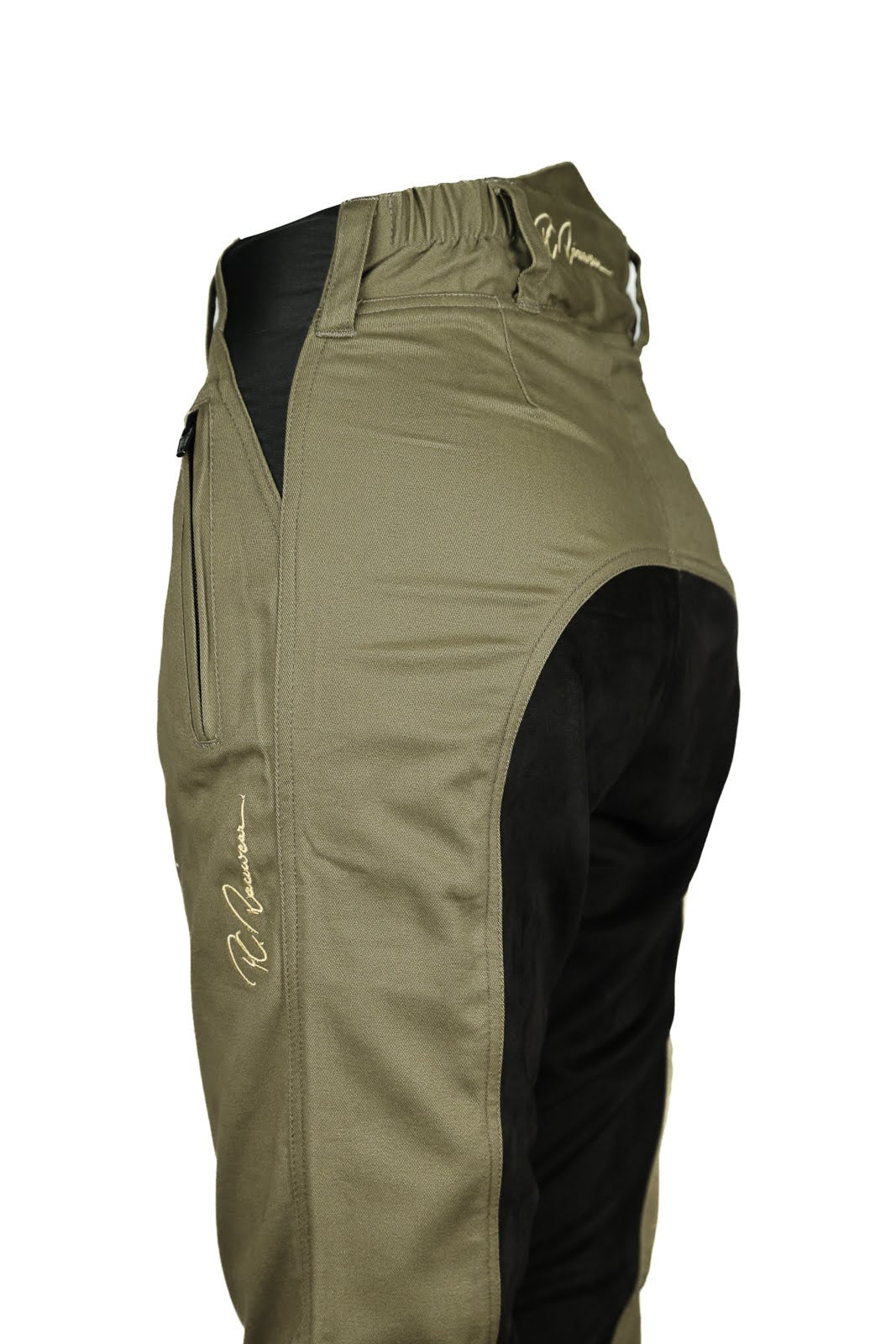 Adults Summer Breeches Duvall 150 - Moss Green