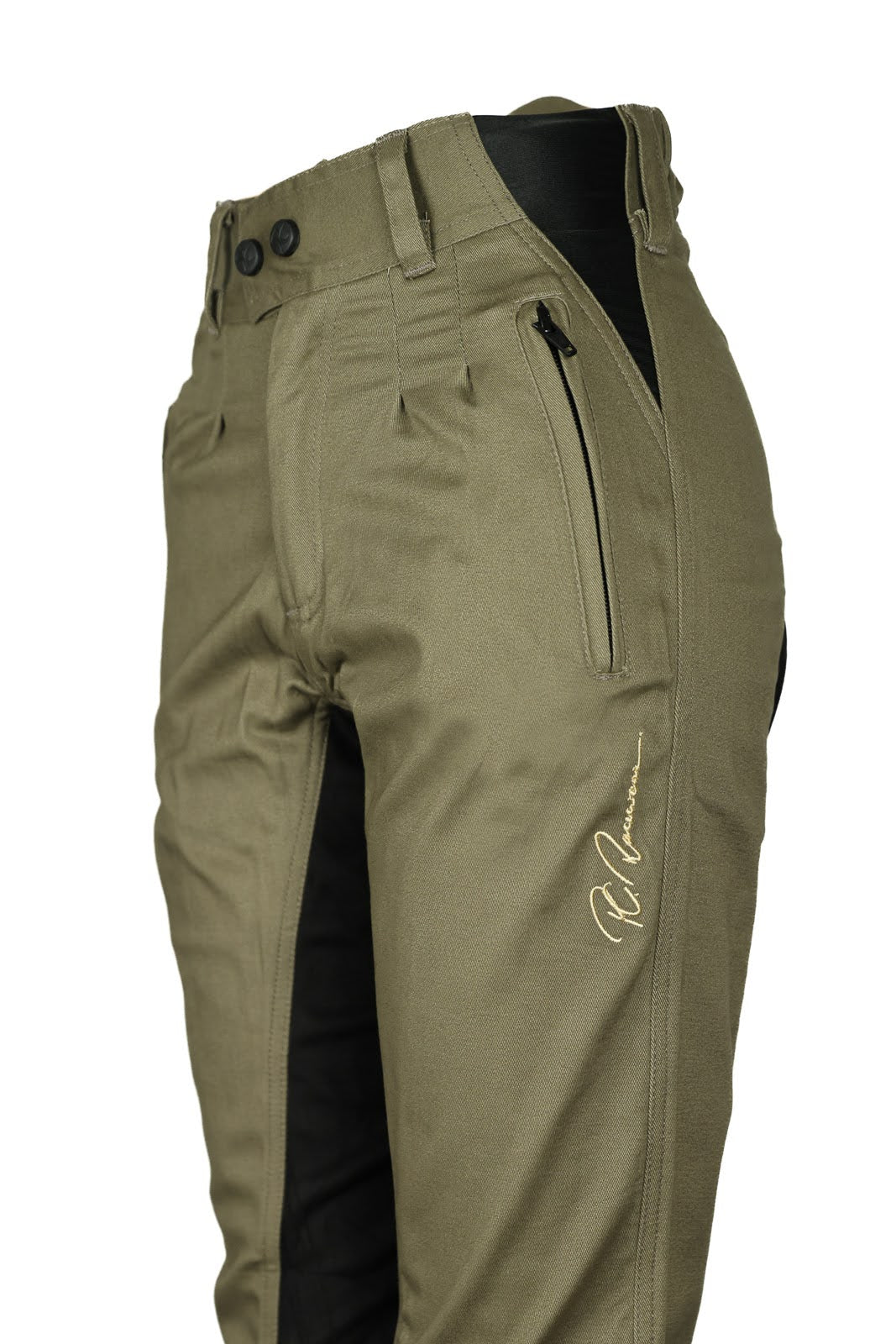 Adults Summer Breeches Duvall 150 - Moss Green