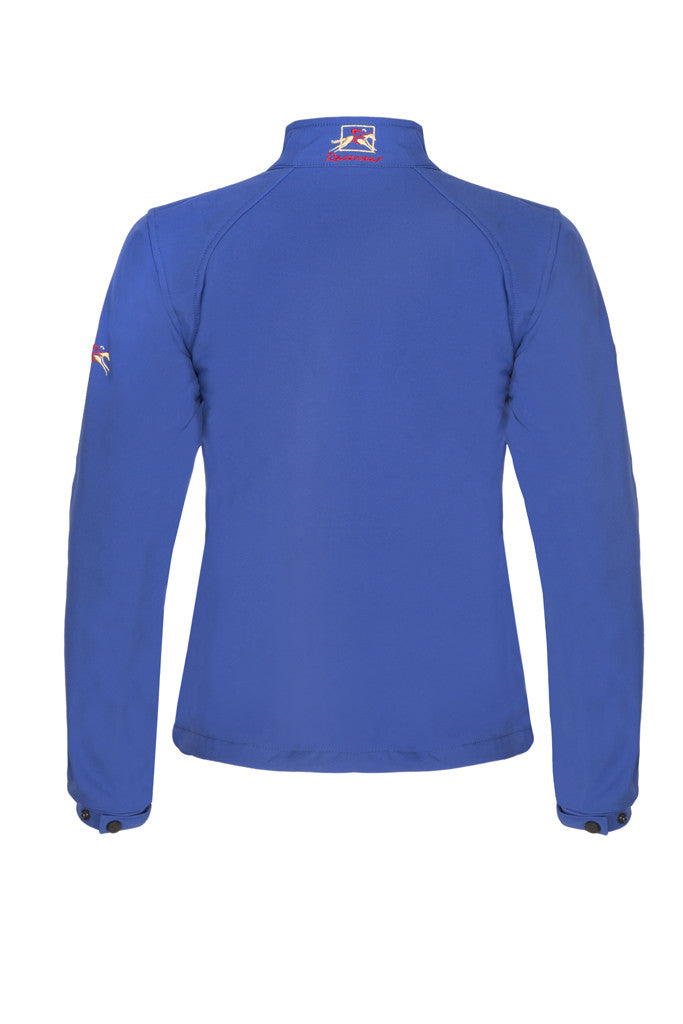 Paul Carberry PC Racewear Softshell Jacket Royal Blue (Back)