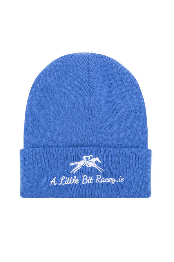 A Little Bit Racey Beanie Hat in Blue