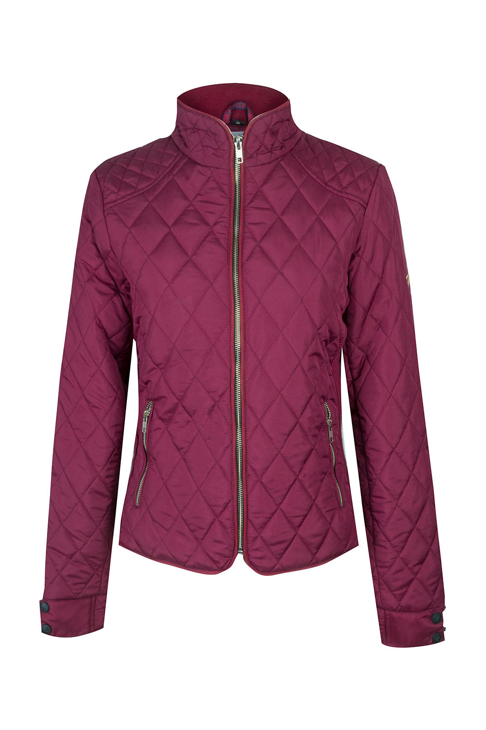 A Little Bit Racey Jacket in Burgundy - Front - PC Racewear